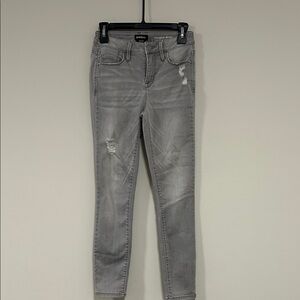 bebe Gray Skinny Jeans for Women